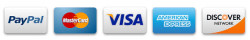 PayPal and card payment methods